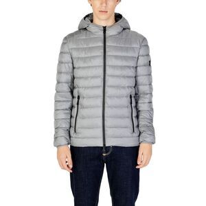 Gianni Lupo Gray Polyamide Men's Coat